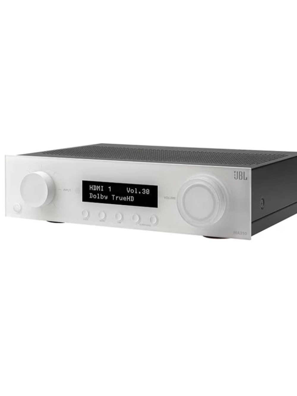 JBL MA310 5.2 Channel (60 Watt × 5) 4K AV Receiver (White) NWT in Box